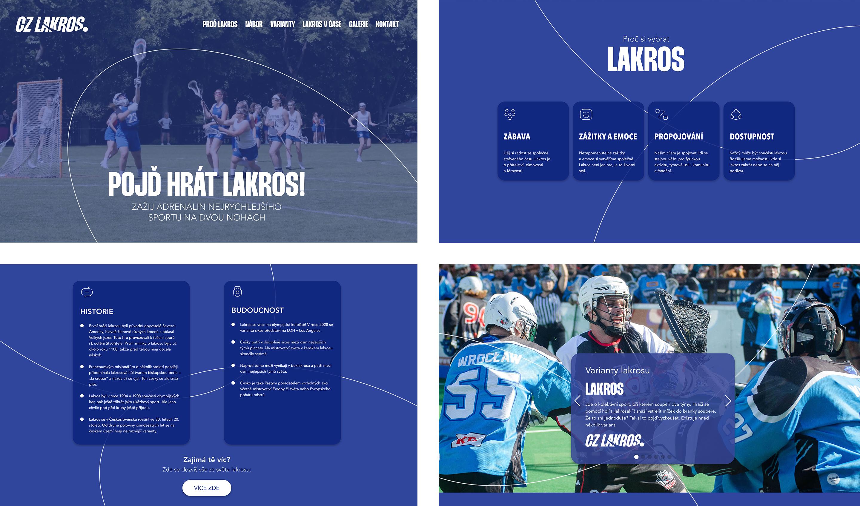 Web pro Českou lakrosovou unii