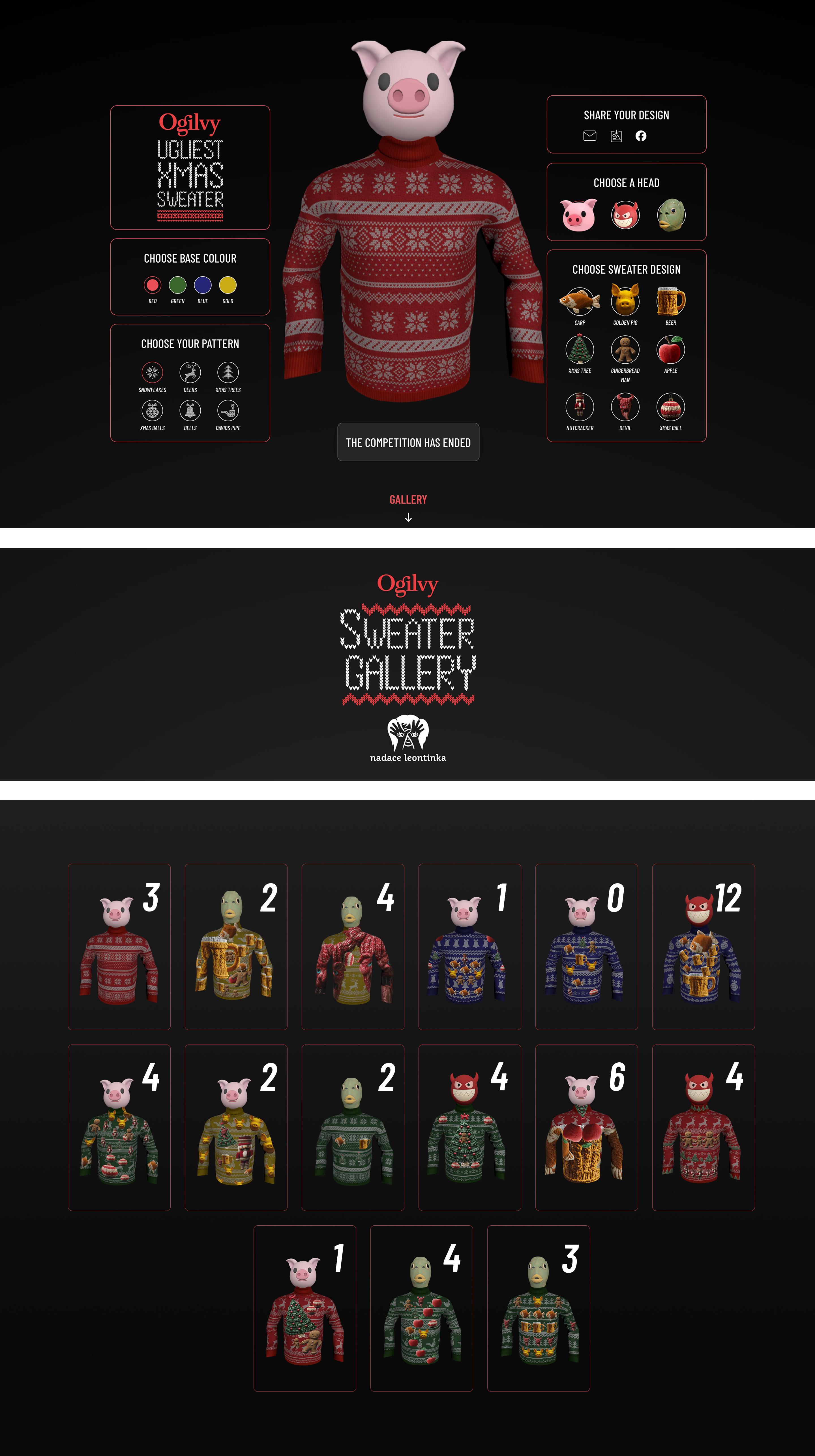 PF Nejošklivější vánoční svetr